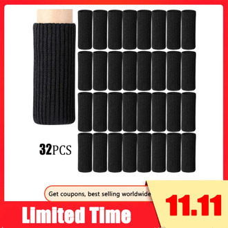 32 Packs Chair Leg Socks Knitted Furniture Socks Leg Floor Protectors Furniture Table Feet Covers for Moving Easily