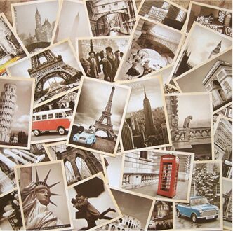32 stks/partij Klassieke Famous Europa Building Vintage stijl geheugen postkaart set/Wenskaarten cards/Kerst postkaarten