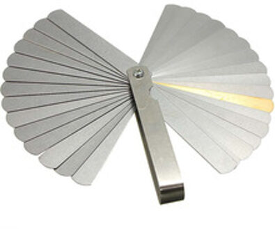 32 Stuks Afstandsmeter Voelermaat Klep Onderwijs Feeler Filler Gauge 0.04-0.88 Mm Size.0015-.035 Koperen Plaat Dikte Meters