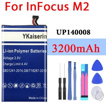 3200Mah Batterijen Voor Foxconn Infocus M2 Batterij UP140008 Beschikbaar Infocus M2 Batterij Batteria + Tracking Nummer