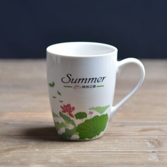 320ML Keramische eenvoudige landelijke wind mok bone china huishoudelijke water cup keramische cup melk cup kopje koffie reizen mok mokken X004 1