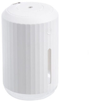 320Ml Ultrasone Luchtbevochtiger Aroma Etherische Olie Diffuser Voor Home Auto Usb Fogger Mist Maker Aromatherapie Met Led Night lamp wit