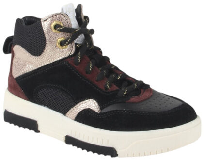 324700-189w6 meisjes veterboots Zwart - 33