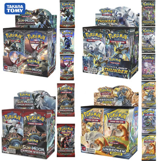 324pcs/box Pokemon cards TCG: Sun & Moon Series Booster Box Collectible Trading Card Game Kids Toys Various styles collection