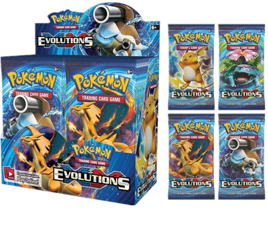 324Pcs Pokemon Cards XY Evolutions Booster Box Sealed Battle Carte Trading Cards Game Toy