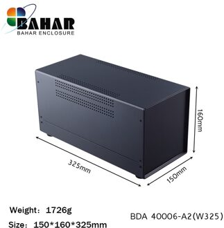 325*160*150mm ijzeren behuizing diy instrument case voor Draad connectors elektronische behuizing producten project doos ijzer behuizing BDA40006-A2(W325)BTS
