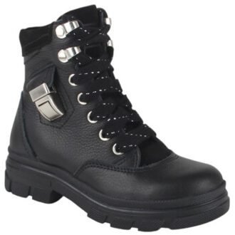 325670-589w2 meisjes veterboots - maat 28 Zwart