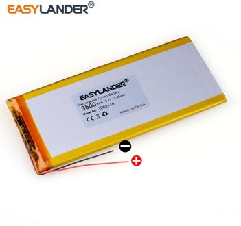 3265148 3.7 3500Mah Oplaadbare Li-Polymer Li-Ion Batterij Voor E-Book Tablet Pc 7 Inch 8 Inch 9Inch 3065148 3065150 3265150 2-draad