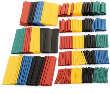 328 stks/set Hoezen Wrap Wire Auto Elektrische Krimpbare Kabel Buis kits Krimpkous Tubing Polyolefine 8 Maten Gemengde Kleur