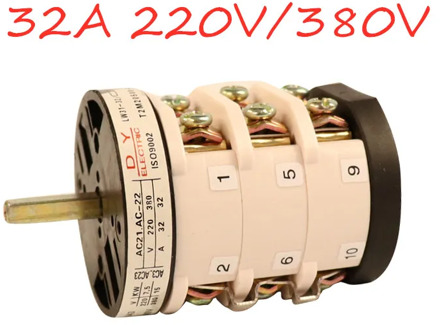 32A 220/380V Forward Reverse Switch for Car Tyre Changer Machine Tire Machine Replacement Part Turn Table Pedal Motor Switch