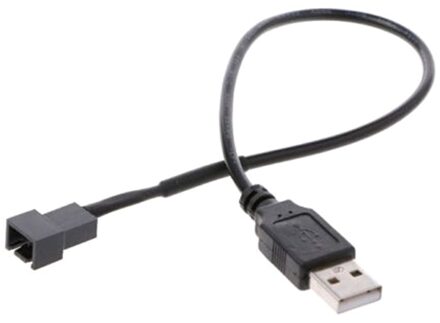 32Cm Adapter Kabel Usb 2.0 A Male Naar 4-Pin Connector Adapter Kabel Voor 5V Computer Pc fan