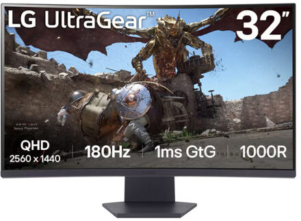 32GS60QC-B Monitor Zwart