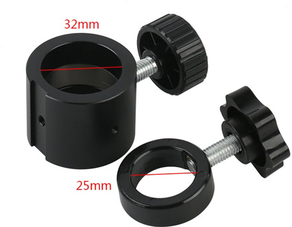 32mm 25mm Mounting Interface,Industrial Stereo Microscope Limit Fixing Ring Fixed Ring With Screw Preventing Sliding