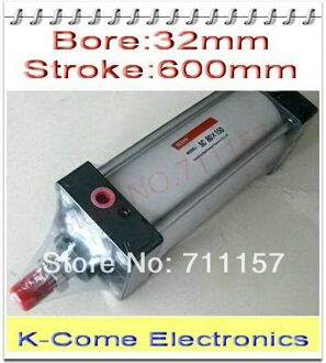 32mm Boring 600mm Slag 1/8 "Standaard Enkele Staaf 32*600 Pneumatische Cilinder SC 32-600 Airtac Luchtcilinders