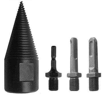 32Mm Brandhout Splitter Boor Ronde/Hex/Driehoek Schacht Hout Split Cone Boor Hoge Snelheid Staal houtbewerking Gereedschap 32mm Suit