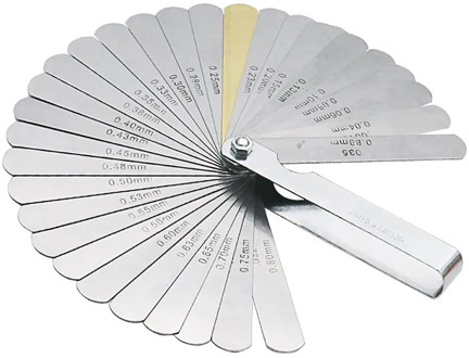 32PCS Blades Universal Thickness Gage Set Metric Guage Stainless Steel Feeler Gauges High Accuracy Gap Measuring Tool