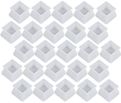 32Pcs Silicone Anti-Slip Tafel Been Bescherming Pad Stoel Benen Beschermhoes Anti-Slip Silica Tafel Matten stoel Been Cap (Whit