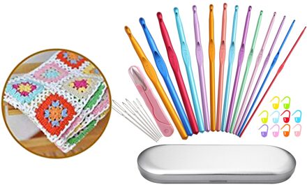 32x Haaknaalden Set Stitch Markers Garen Breinaalden Craft Naaien