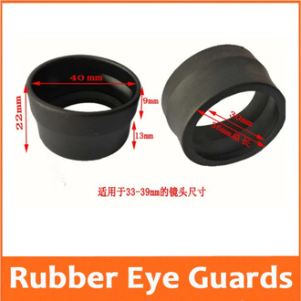 33-39mm Diameter Biological Stereo Microscope Telescope Monocular Binoculars Eyepiece Lens Use Rubber Eye Guards Eye Shield Cups