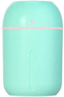 330Ml Auto Luchtbevochtiger Usb Kleurrijke Night Lights Aroma Essentiële Olie Diffuser Home Spa Auto Office Ultrasone Fogger Mist maker groen