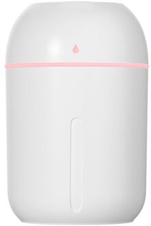 330Ml Auto Luchtbevochtiger Usb Kleurrijke Night Lights Aroma Essentiële Olie Diffuser Home Spa Auto Office Ultrasone Fogger Mist maker wit