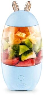 330Ml Draagbare Mini Usb Oplaadbare Elektrische Juicer Fles Fruit Blender Mixer A0NC Blauw