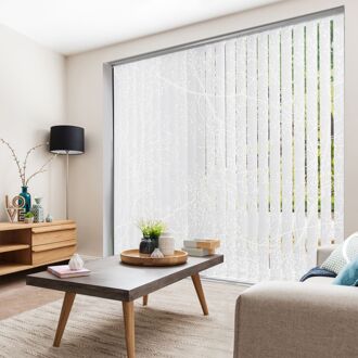 3318 Verticale Lamellen Boom 5 Stuks Lichtdoorlatend Wit 8,9 X 280 Cm