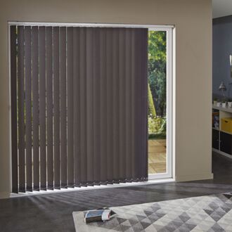 3394 Verticale Lamellen 5 Stuks Lichtdoorlatend Donkergrijs 8,9 X 280 Cm