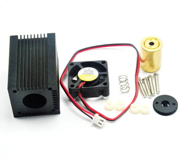 33x50mm Diy Aluminium heatsink Housing for 405nm 450nm 480nm 9mm Blue Laser Diode TO-5 LD Dot Module w Glass Lens