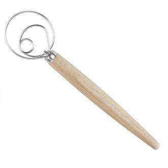 33X8 Cm Rvs Eiklopper Diy Brood Deeg Gereedschap Bakken Accessoires Deense Garde Stok Keuken Gadgets Eiken houten Handvat