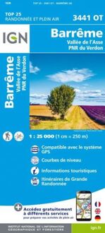 3441OT Barrême / Vallée de l'Asse / PNR du Verdon | IGN - Institut Géographique National