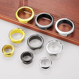 35/ 45/ 50/ 55/ 60/ 80MM Computer Desk Cable Grommets Wire Hole Cover Cabinet Vent Decorative Ring Cable Outlet Port Furniture