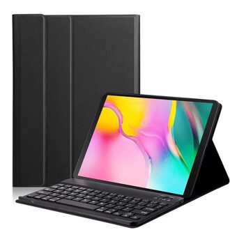35 @ Keyboard Cover Backlit Toetsenbord Case Voor Samsung Galaxy Tab Een 10.1 T510 Cover Verwisselbare Bluetooth Toetsenbord Lederen Funda zwart