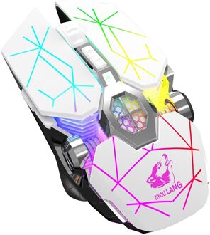 35 @ X13 Draadloze Gamer Mouse Oplaadbare Muis Spel Mute Vloeistofgekoelde Shining Mechanische Muizen Draadloze Gaming Muis Мышь