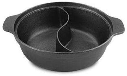 35 Cm Gietijzeren Pot Soep Pot Shabu Shabu Gietijzeren Stoofpot Wok 5 ~ 8 Mensen Gebruiken