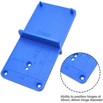 35 Mm 40 Mm Scharnier Gat Boren Gids Locator Gat Opener Template Deur Kasten Diy Gereedschap Voor Houtbewerking Handgereedschap set Blauw