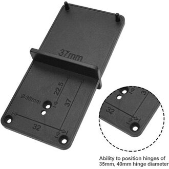 35 Mm 40 Mm Scharnier Gat Boren Gids Locator Gat Opener Template Deur Kasten Diy Gereedschap Voor Houtbewerking Handgereedschap set zwart