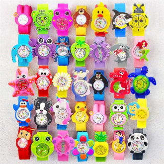 35 Patterns Cartoon Animals Toy Children Watches Boys Girls Birthday Gift Kids Digital Watch Child Patted Watch Electronic Clock