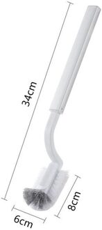 35 Plastic Bathroom Trash Can with Toilet Brush Waste Bin Dustbin Garbage Bucket Eco-friendly Bathroom Cleaning Tools