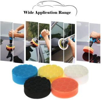 35% Sales! 5Pcs 3Inch Auto Polijsten Pads Wassende Buffing Spons Auto Sander Afdichting Glazuur