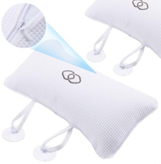 350*200mm Bad Spa Kussen Bad Kussen met Zuignappen Hoofd Ondersteuning Neck Massage Kussen Badkamer Product