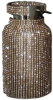 350/500/750 Diamant Water Fles Thermos Thermoskan Rvs Warmte Thermos Draagbare Zilver Water Flessen 350ml B