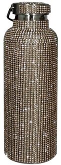 350/500/750 Diamant Water Fles Thermos Thermoskan Rvs Warmte Thermos Draagbare Zilver Water Flessen 750ml B
