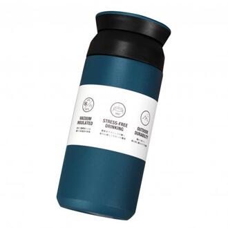 350/500Ml Draagbare Multi-Occasionele Handig Praktische Rvs Warmte Geïsoleerde Outdoor Koffie Water Fles blauw 500ml