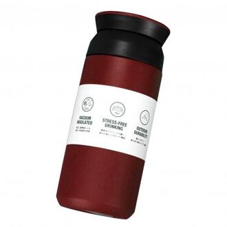 350/500Ml Draagbare Multi-Occasionele Handig Praktische Rvs Warmte Geïsoleerde Outdoor Koffie Water Fles rood 500ml
