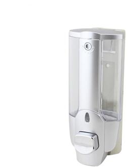 350 / 700 Ml Zeepdispenser Wall Mount Badkamer Accessoires Plastic Shampoo Dispensador Dubbele Hand Keuken Zeep Armatuur single grijs