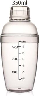 350 ml-1000 ml Outdoor Transparante Goede Grips Plastic Geen Roest Melk Thee Cocktail Shaker Mengbeker Drink Mixer bar Bartending Tool 350ML