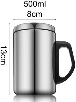 350 ml/500 mlDouble Ommuurde Roestvrij Staal Reizen Mok Deksel Thermische Geïsoleerde Water Fles Koffie Water Thee Cup Camping reizen Groen