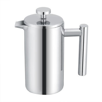 350 Ml Double Wall Rvs Koffiezetapparaat Franse Pers Theepot Met Filter Franse Koffie Pot