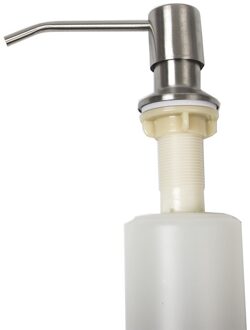 350 ml grote capaciteit rvs zeepdispenser geborsteld aanrecht vloeibare zeep container draaibaar hoofd met ABS fles